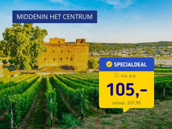 Wijnstad Rüdesheim + halfpension