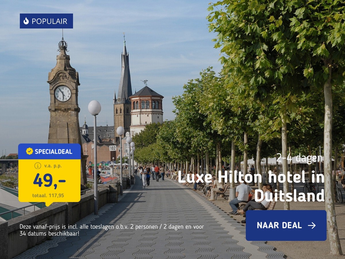 Luxe Hilton hotel in Duitsland