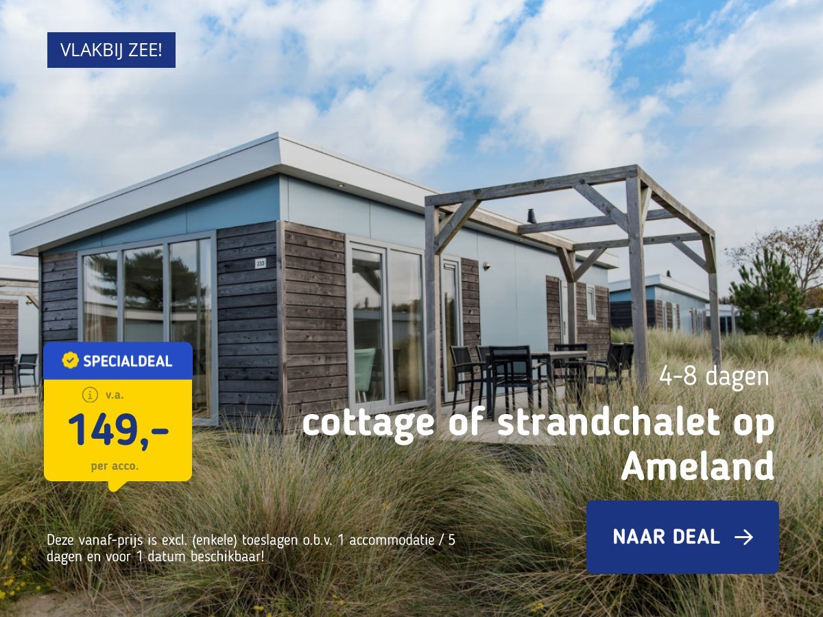 cottage of strandchalet op Ameland