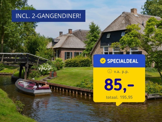 Midden in de bossen bij Giethoorn