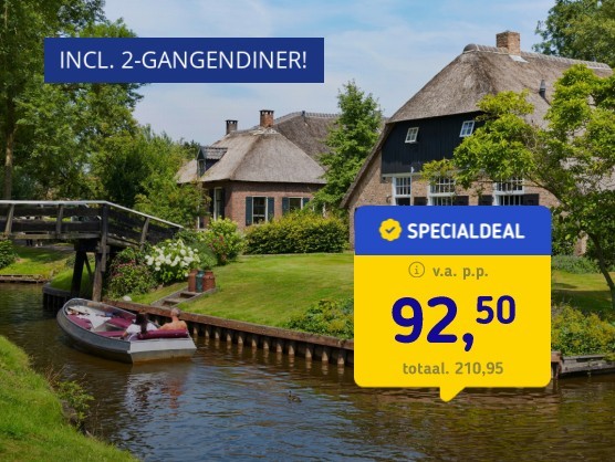 Midden in de bossen bij Giethoorn