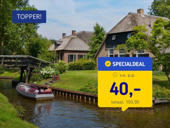 Midden in de bossen bij Giethoorn