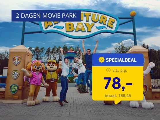 2 dagen Movie Park + hotel in Mettmann