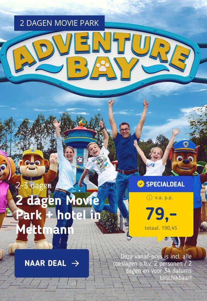 2 dagen Movie Park + hotel in Mettmann