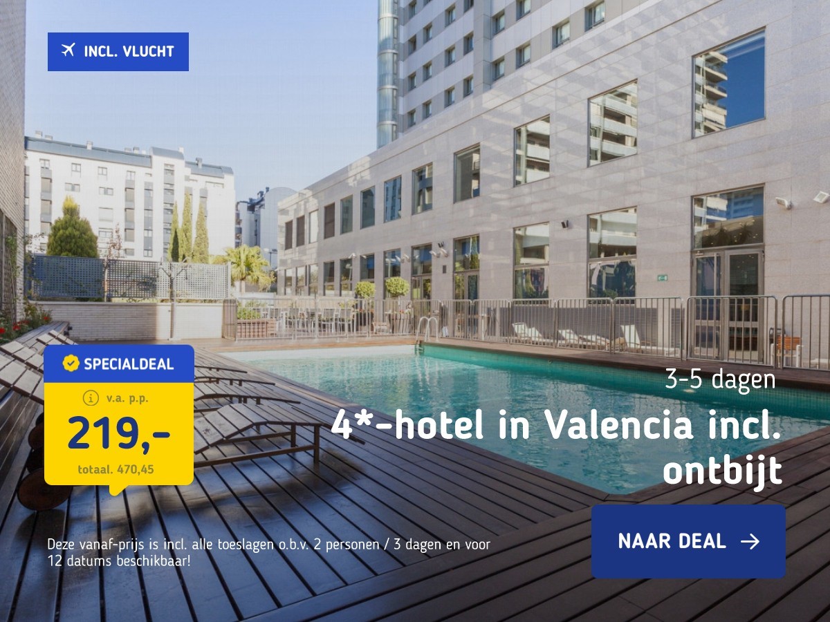 4*-hotel in Valencia incl. ontbijt