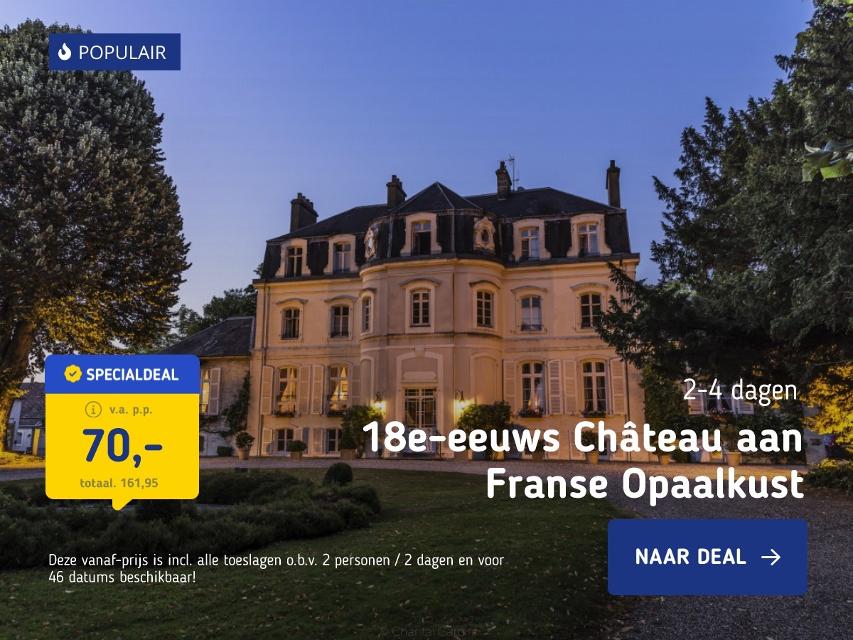 18e-eeuws Château aan Franse Opaalkust