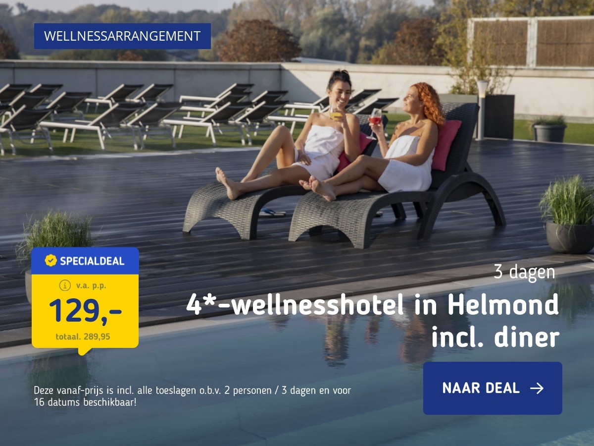 4*-wellnesshotel in Helmond incl. diner