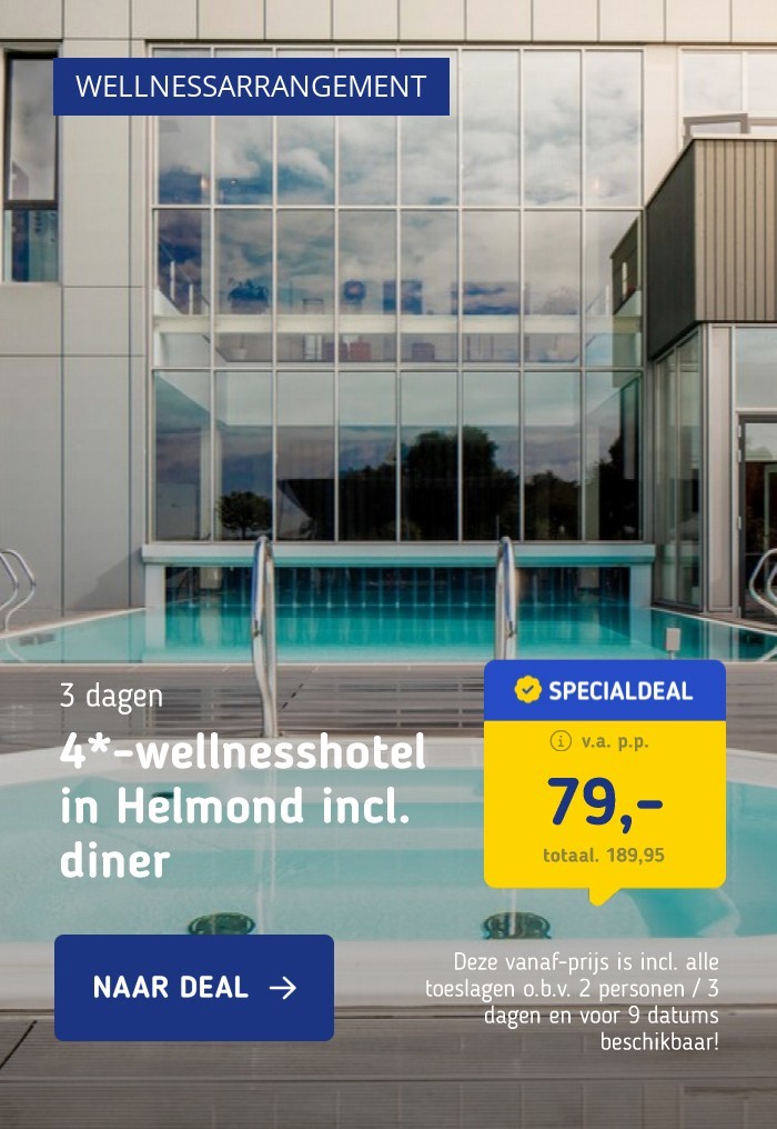 4*-wellnesshotel in Helmond incl. diner