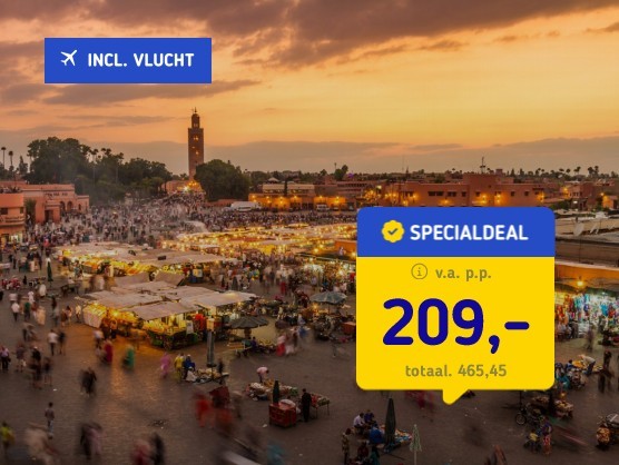 Marrakech incl. vlucht en ontbijt