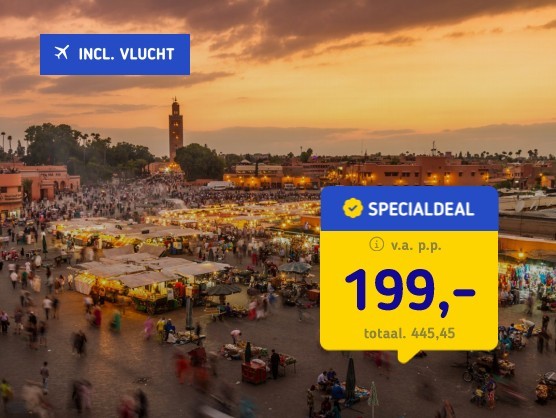 Marrakech incl. vlucht en ontbijt