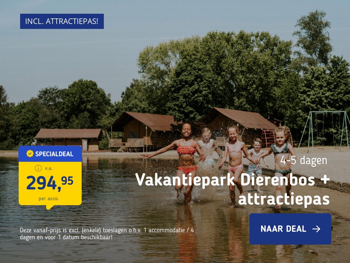 Vakantiepark Dierenbos + attractiepas