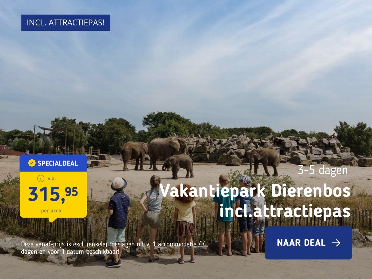 Vakantiepark Dierenbos incl.attractiepas