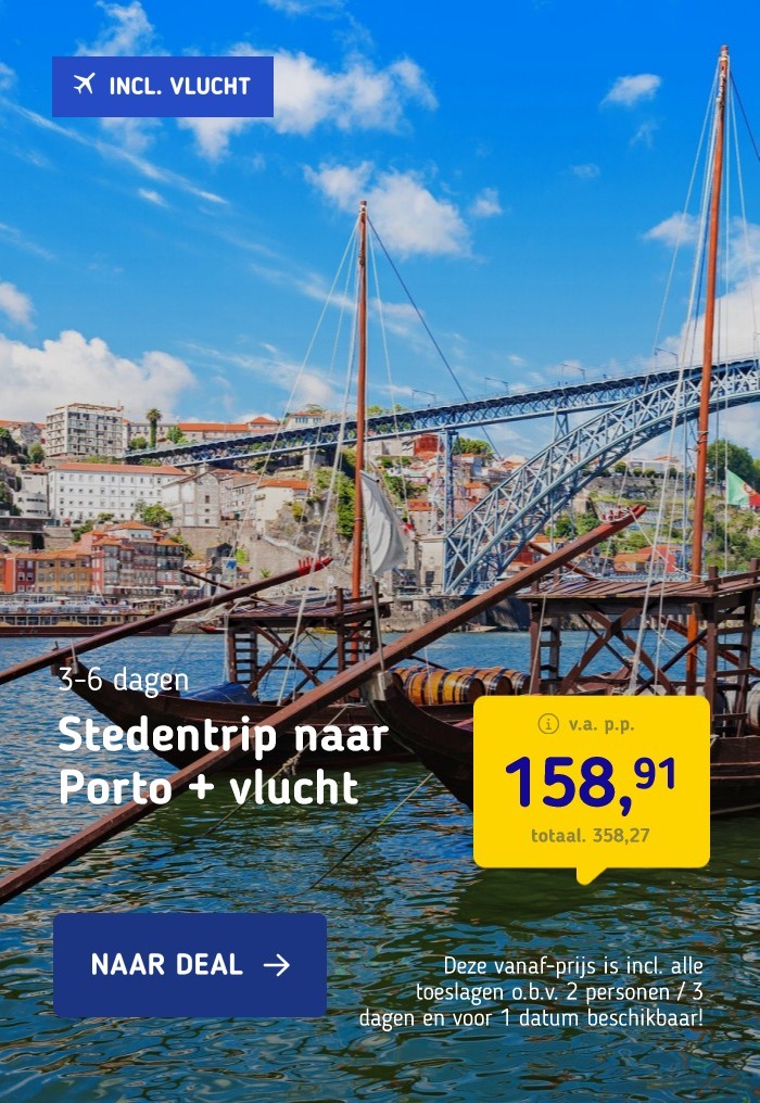 Stedentrip naar Porto + vlucht