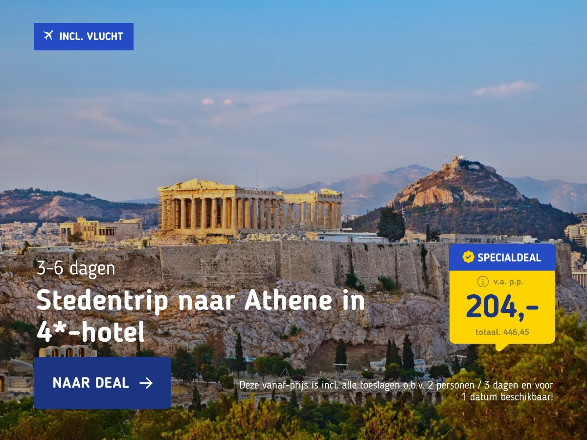 Stedentrip naar Athene in 4*-hotel