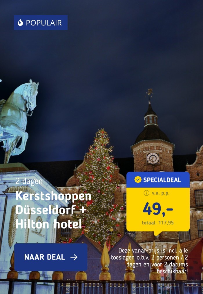 Kerstshoppen Düsseldorf + Hilton hotel