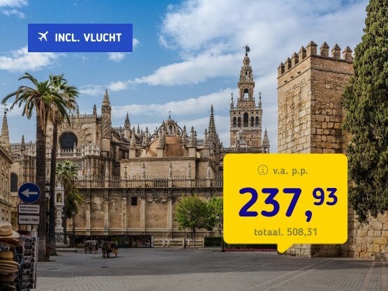 4*-hotel Sevilla incl vlucht en ontbijt