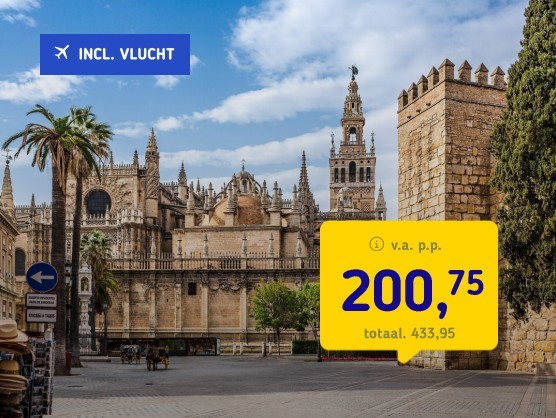 4*-hotel Sevilla incl vlucht en ontbijt