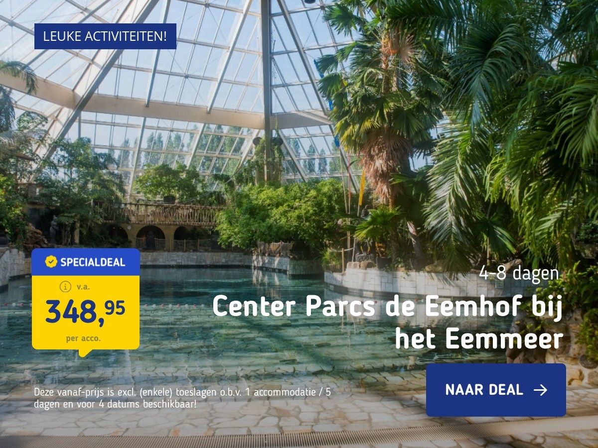 Center Parcs de Eemhof bij het Eemmeer