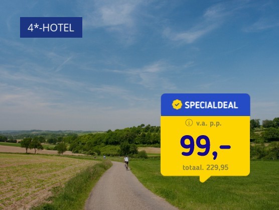 4*-hotel in Limburg + ontbijt en diner