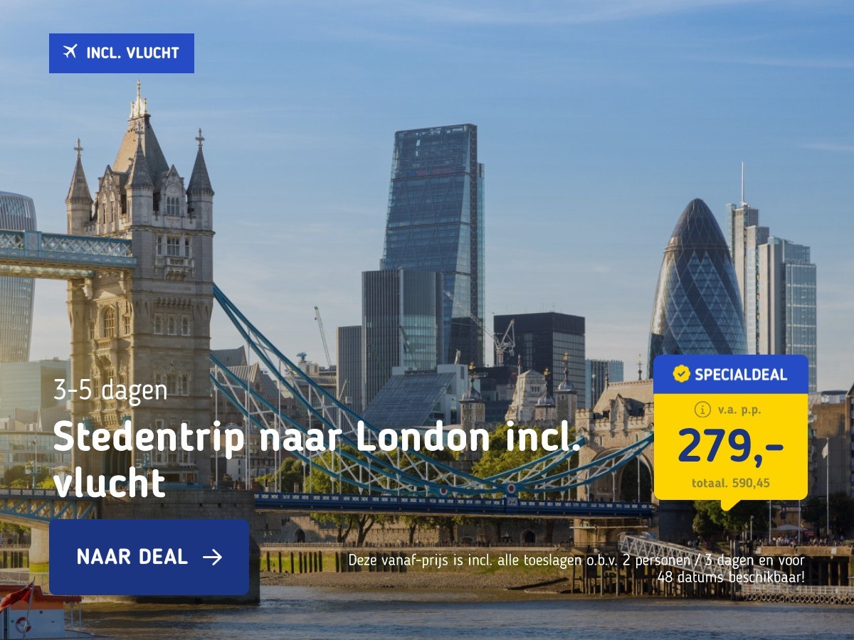 Stedentrip naar London incl. vlucht