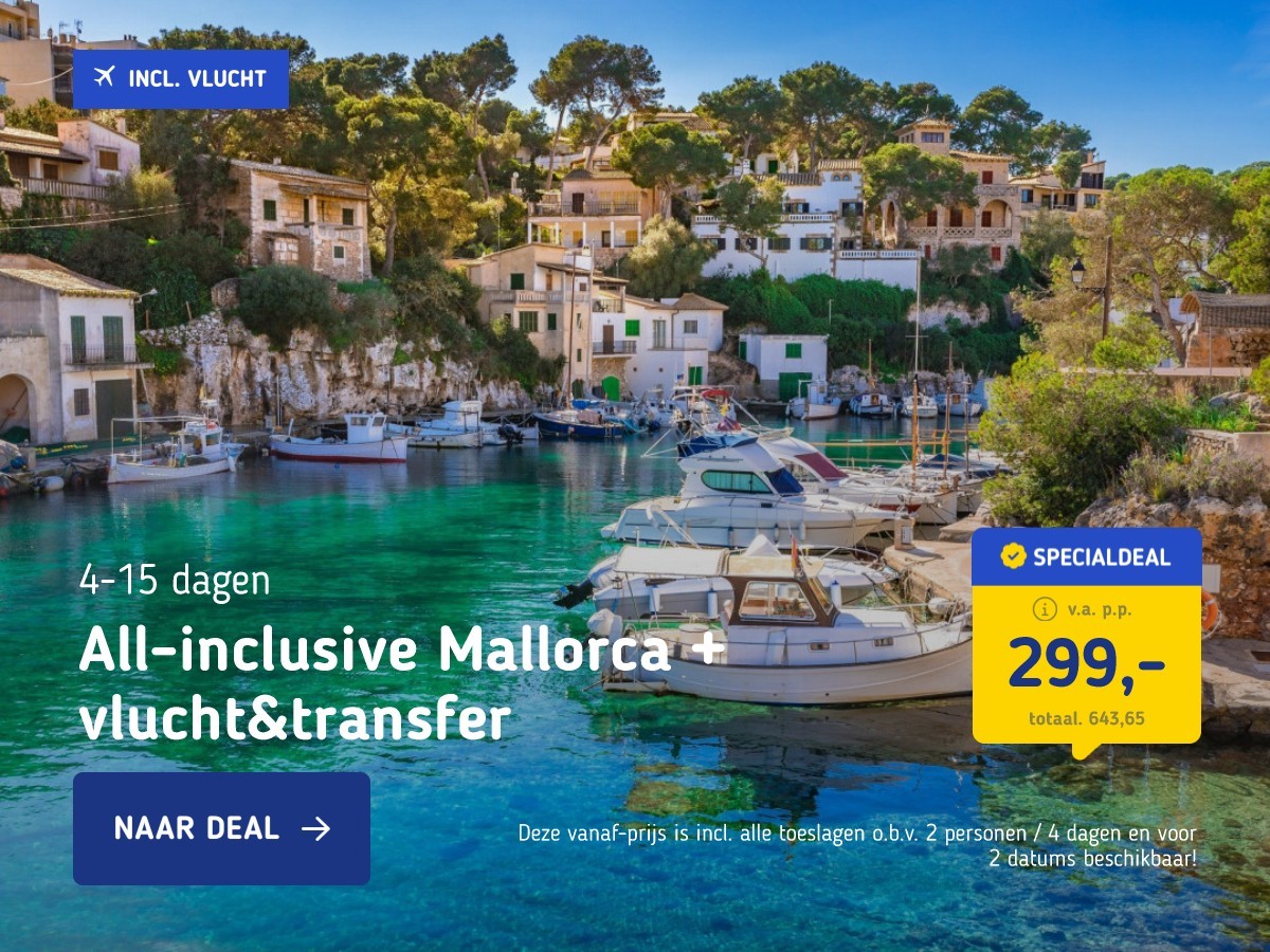 All-inclusive Mallorca + vlucht&transfer