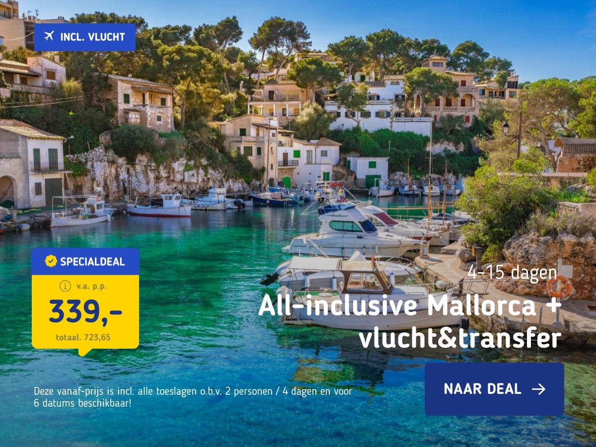 All-inclusive Mallorca + vlucht&transfer