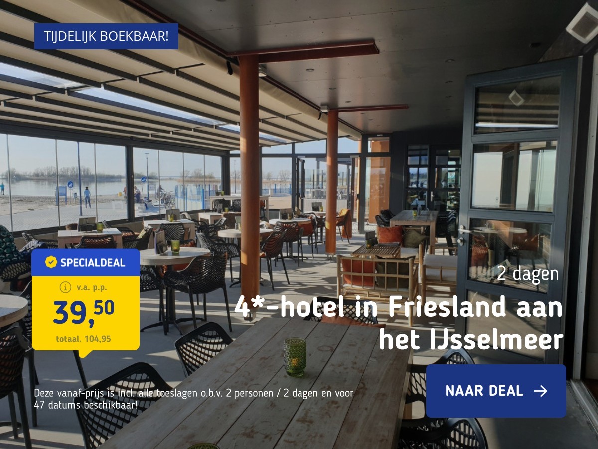 4*-hotel in Friesland aan het IJsselmeer