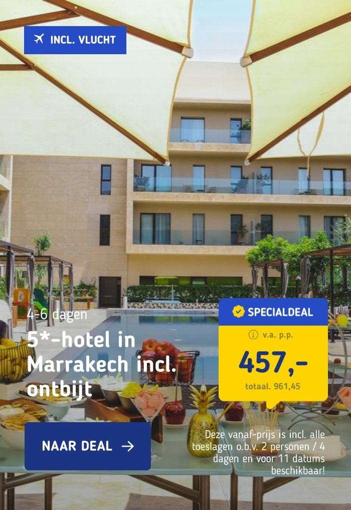 5*-hotel in Marrakech incl. ontbijt