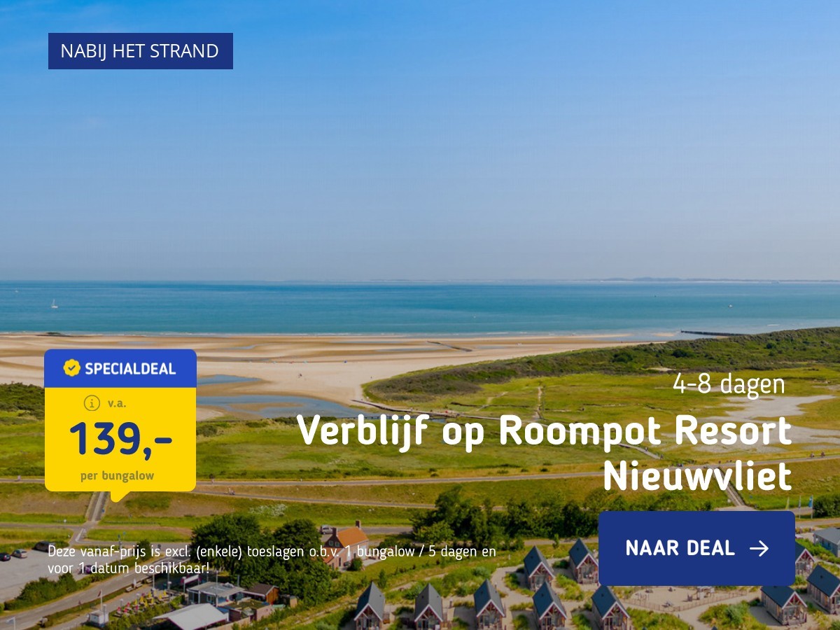 Verblijf op Roompot Resort Nieuwvliet