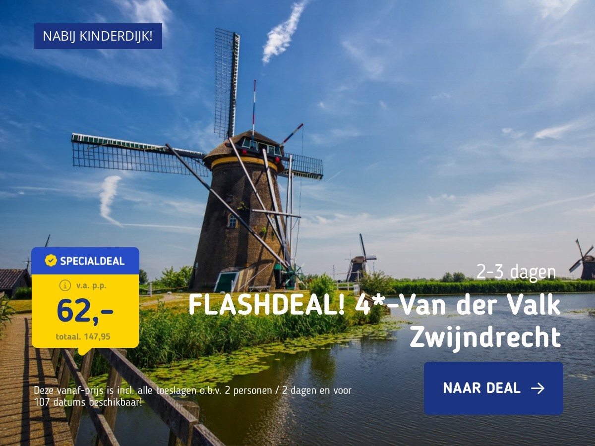 FLASHDEAL! 4*-Van der Valk Zwijndrecht