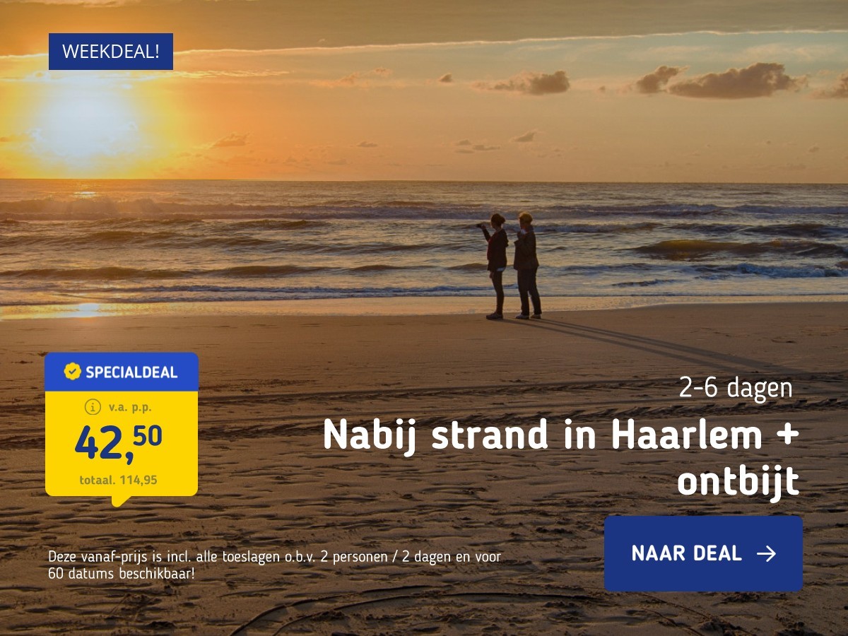 Nabij strand in Haarlem + ontbijt