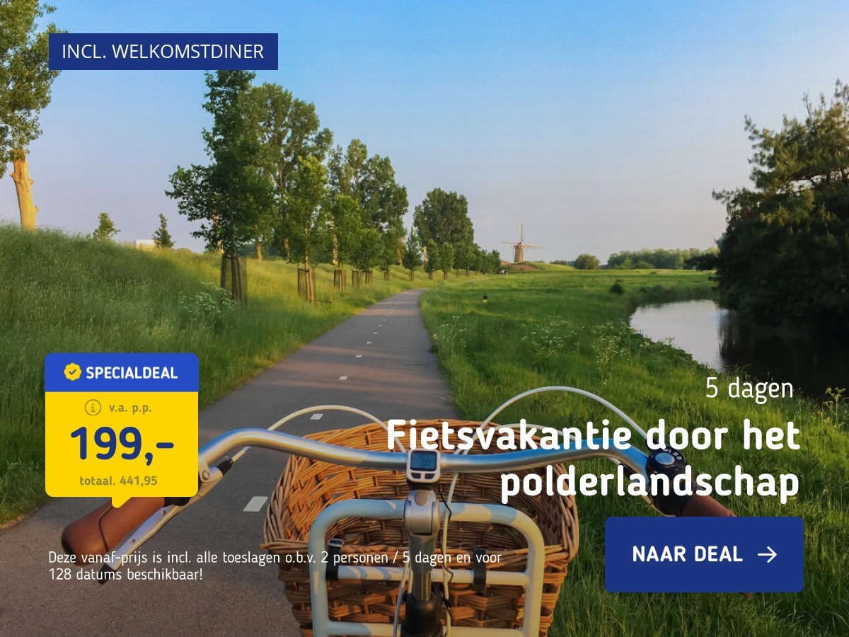 Fietsvakantie door het polderlandschap