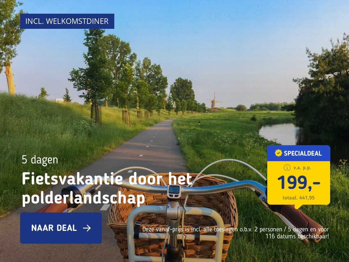 Fietsvakantie door het polderlandschap