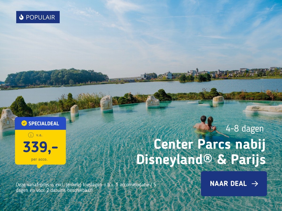 Center Parcs nabij Disneyland® & Parijs