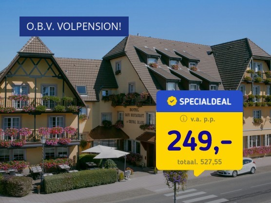 Nabij Mulhouse o.b.v. volpension