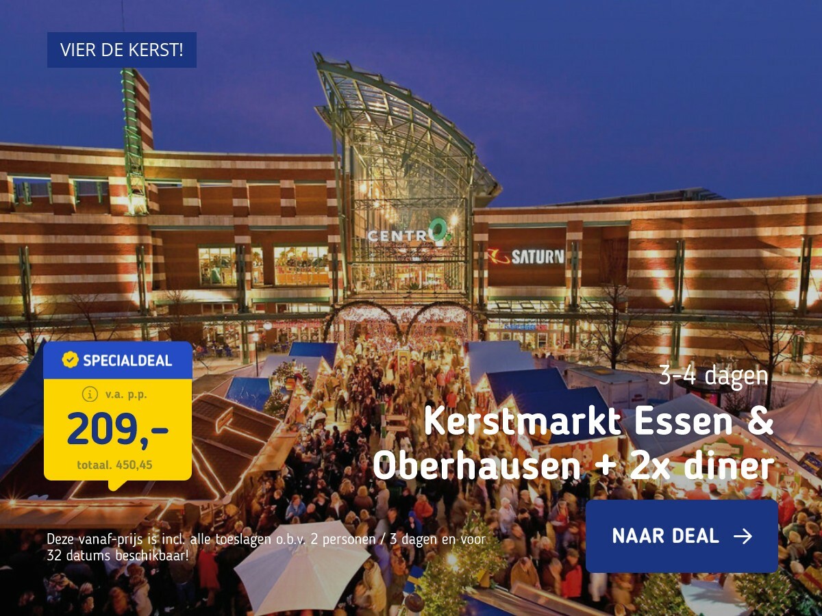 Kerstmarkt Essen & Oberhausen + 2x diner