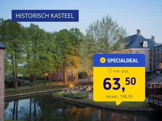 4*-kasteelhotel nabij Venlo + ontbijt