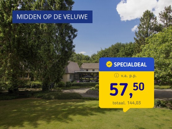 4*-hotel op de Veluwe incl. ontbijt