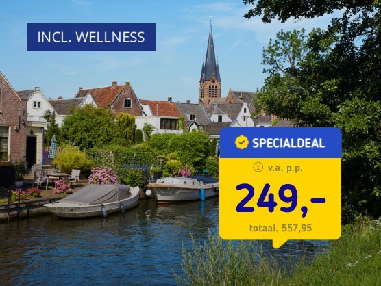 Verblijf in Ommen incl. wellness!