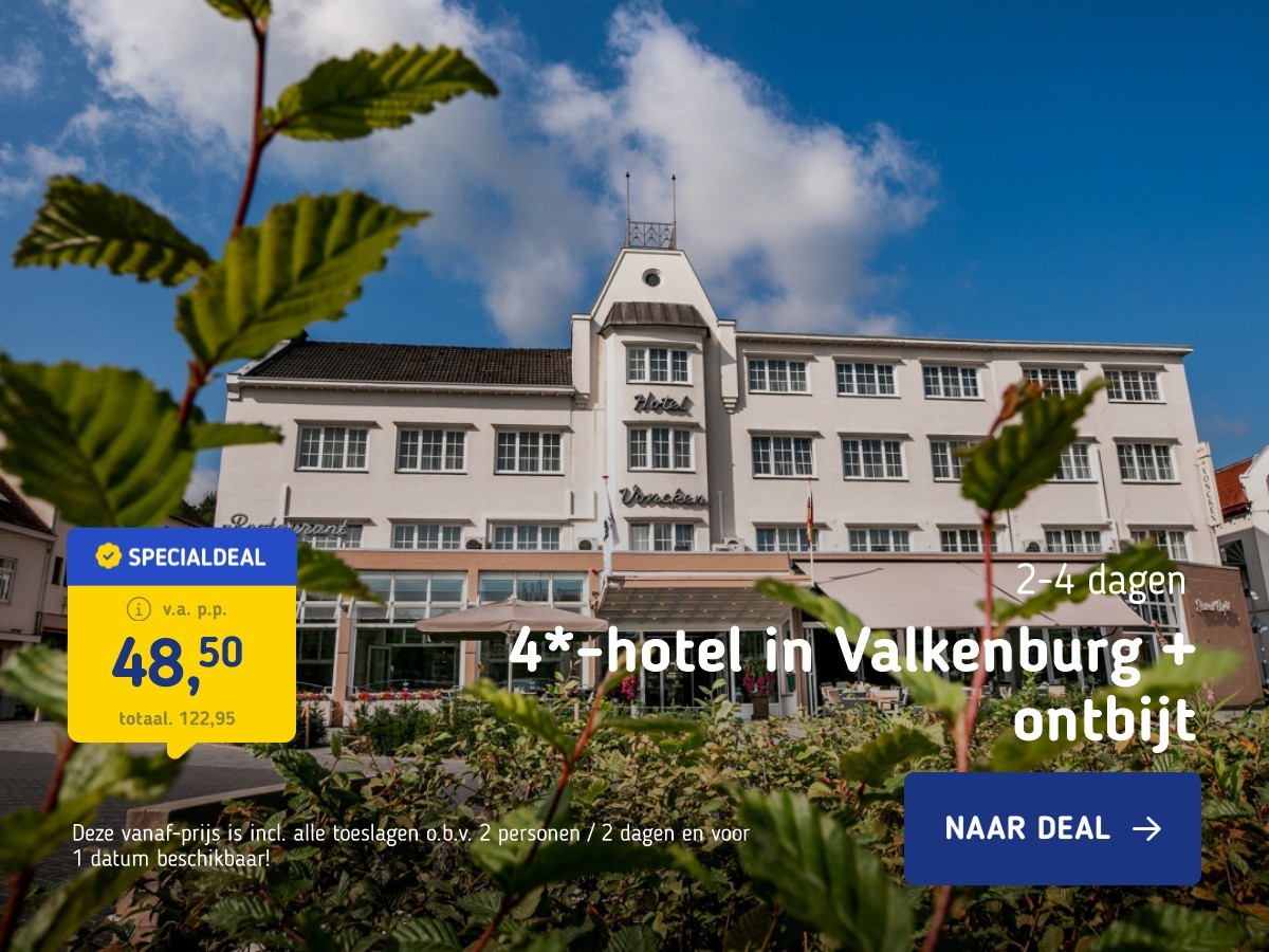 4*-hotel in Valkenburg + ontbijt