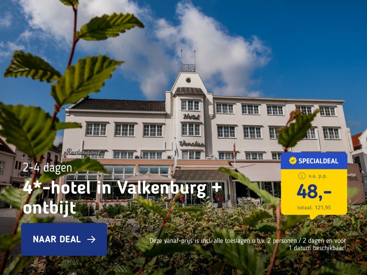 4*-hotel in Valkenburg + ontbijt