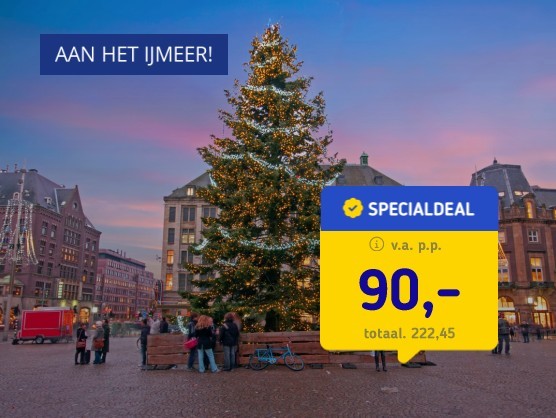 4*-Kerst in Amsterdam + ontbijt + diner