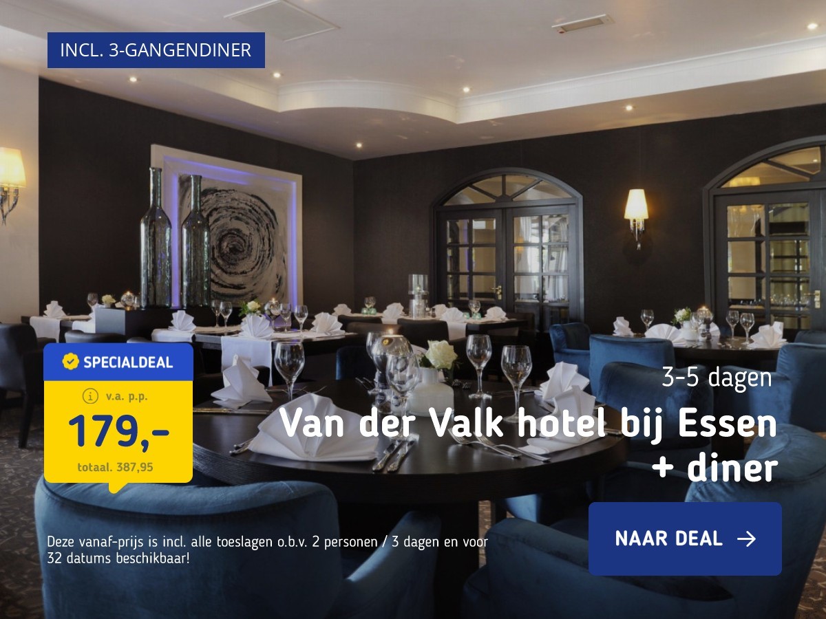 Van der Valk hotel bij Essen + diner