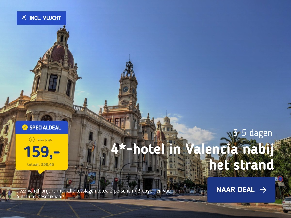 4*-hotel in Valencia nabij het strand