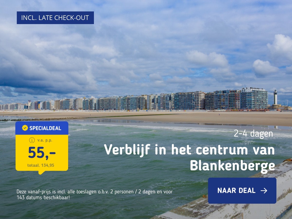 Verblijf in het centrum van Blankenberge