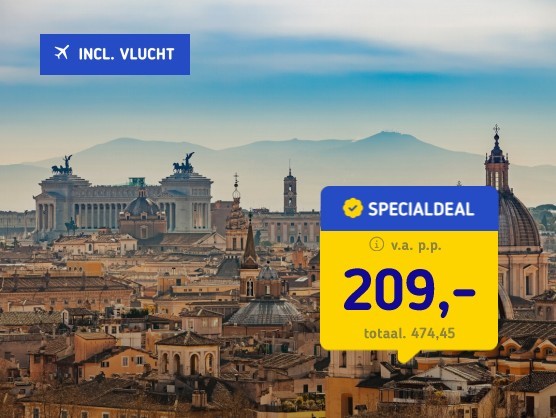 4*-hotel in Rome + vlucht & ontbijt