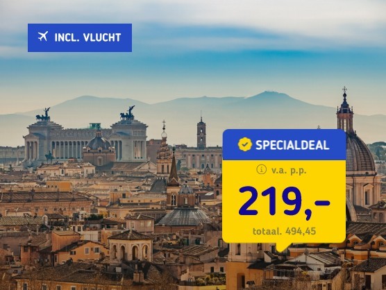 4*-hotel in Rome + vlucht & ontbijt