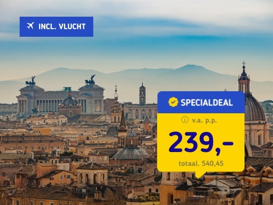 4*-hotel in Rome + vlucht & ontbijt