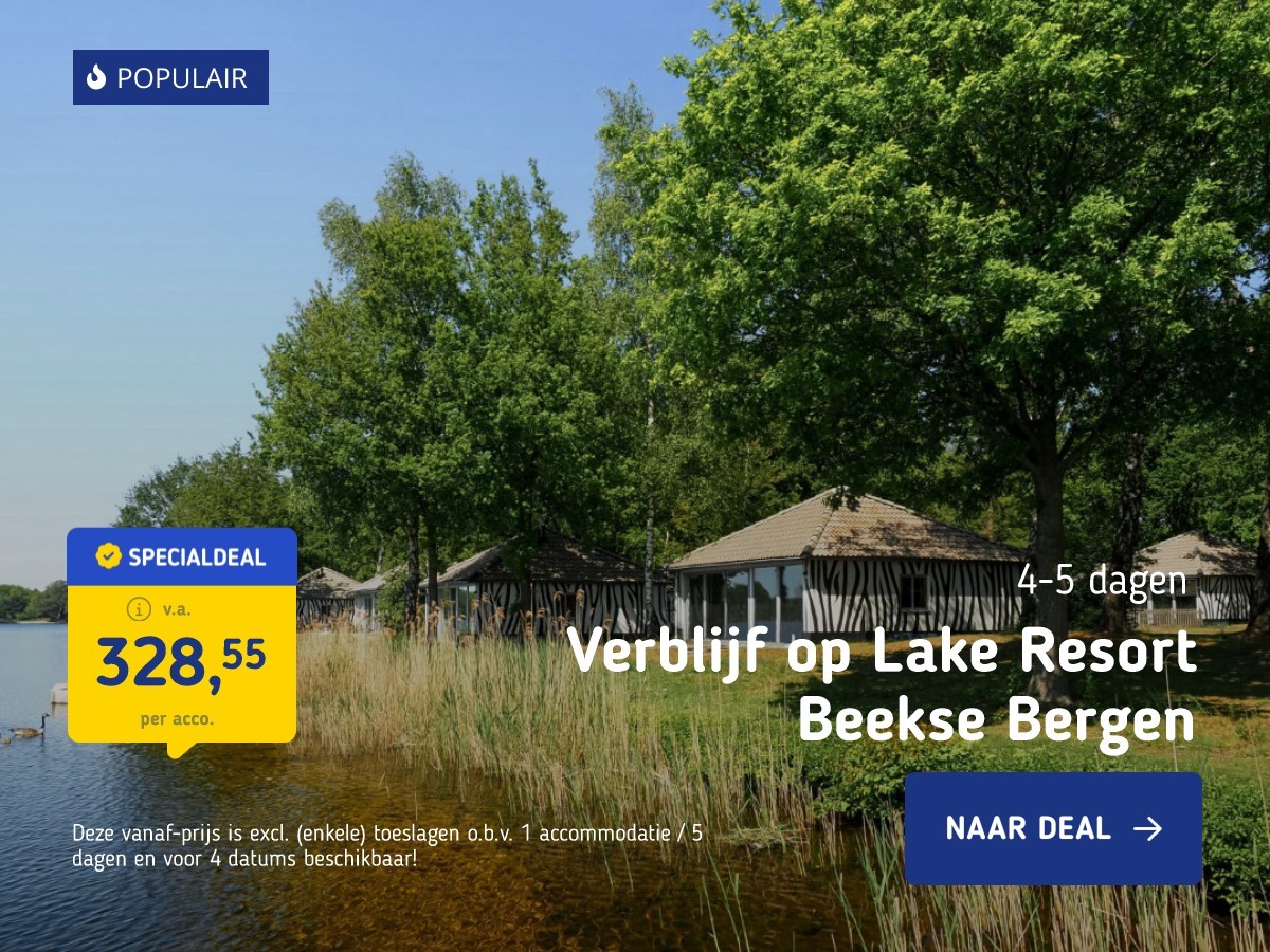 Verblijf op Lake Resort Beekse Bergen