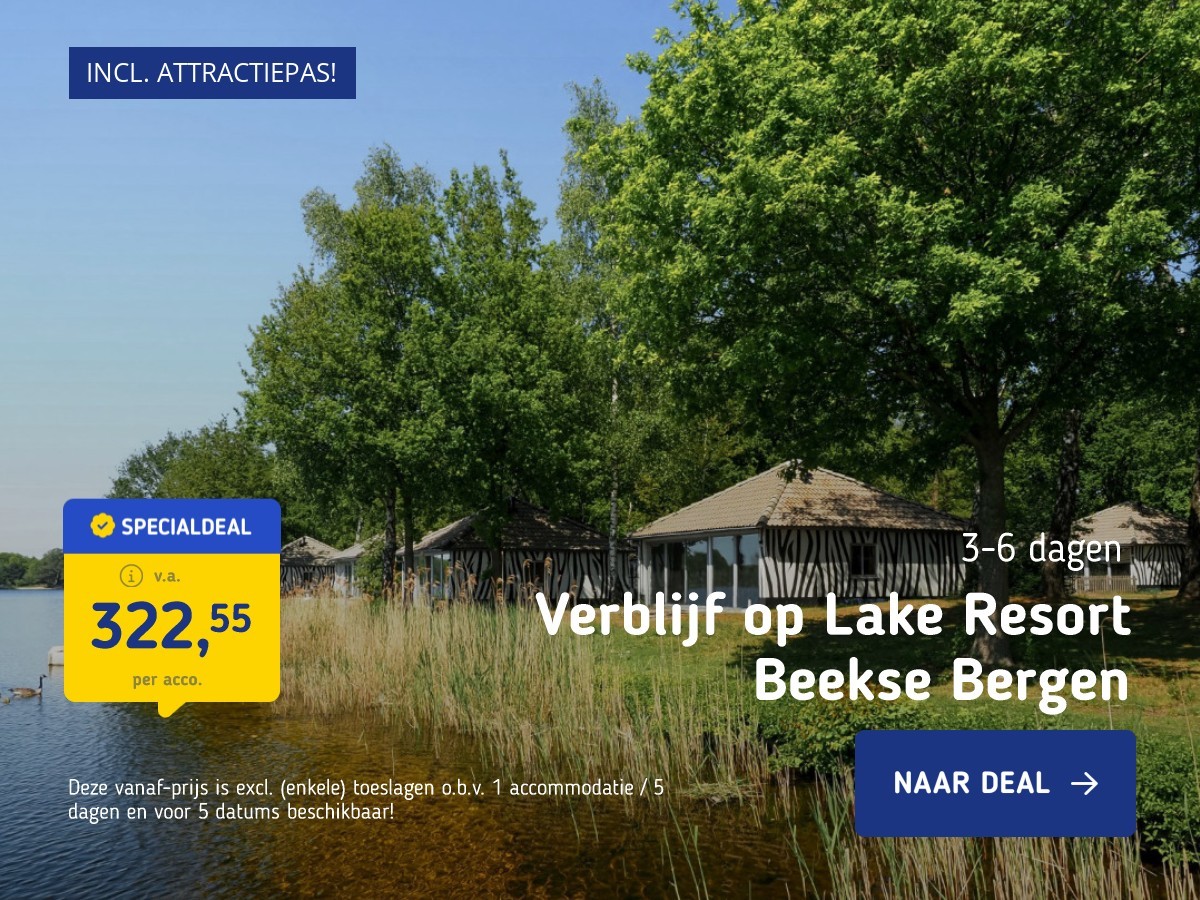 Verblijf op Lake Resort Beekse Bergen